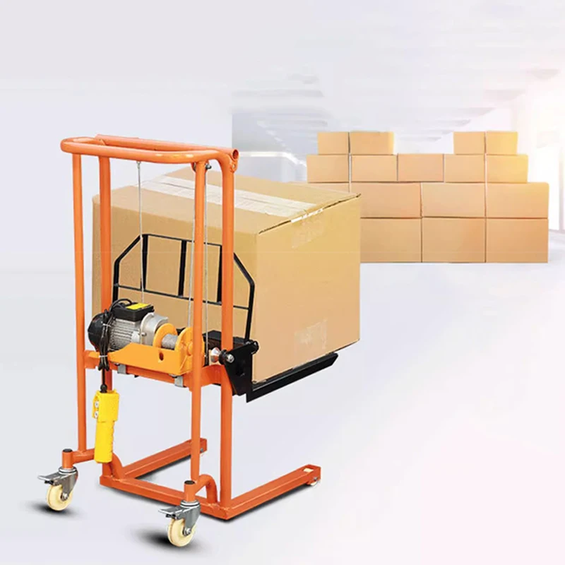 Material Lift Winch Stacker, Pallet Truck Dolly, Lift Table, Fork Lift 200KG/400KG Manual Hydraulic Forklift