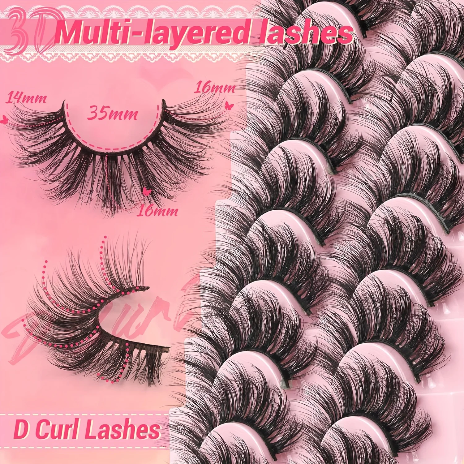 8 paia di ciglia 3D visone Full Strip ciglia di visone artificiale all'ingrosso ciglia finte naturali all'ingrosso trucco W3 W4 W6 W8 G72 Y51