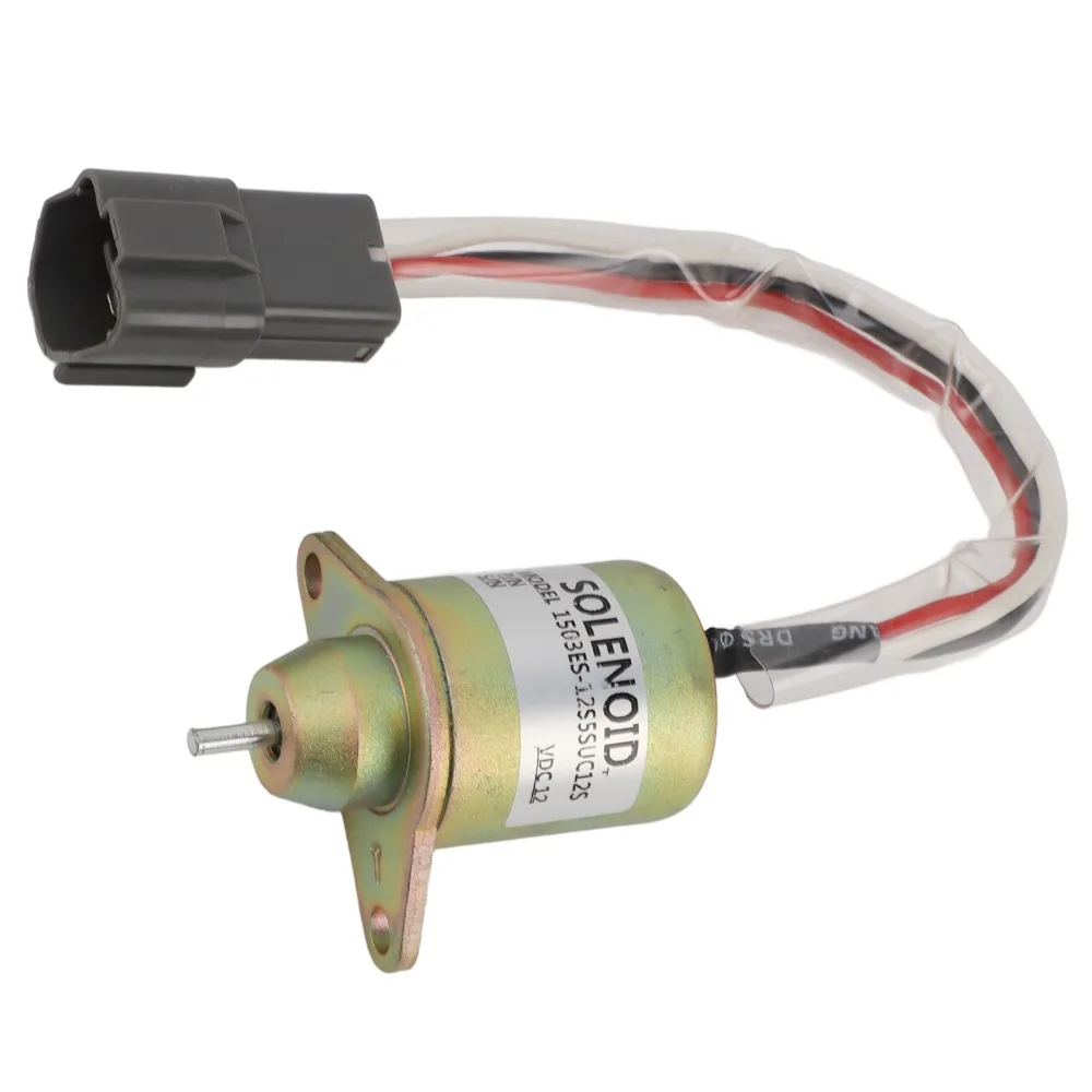Durable Iron Fuel Shut Off Solenoid Gold Compact Shutdown Solenoid Valve Accurate Operation Heavy Duty Industrial Equipment