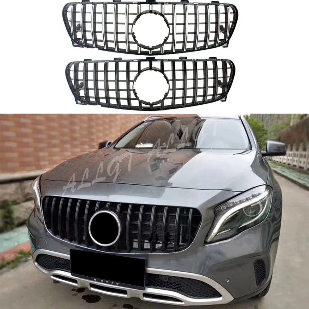 

Car Front Upper Refit Grill Grille Hood fit for Mercedes Benz X156 GLA-Class GLA200 GLA250 2017 2018 2019 2020