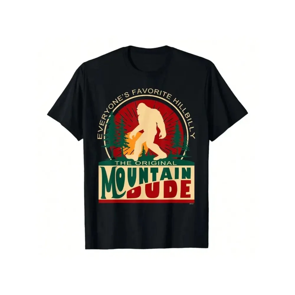 

Men'S & Women'S 100% T-Shirt - Black with White & Red Retro "The Original Muppets" Print, Soft Breathable Crew Neck Short
