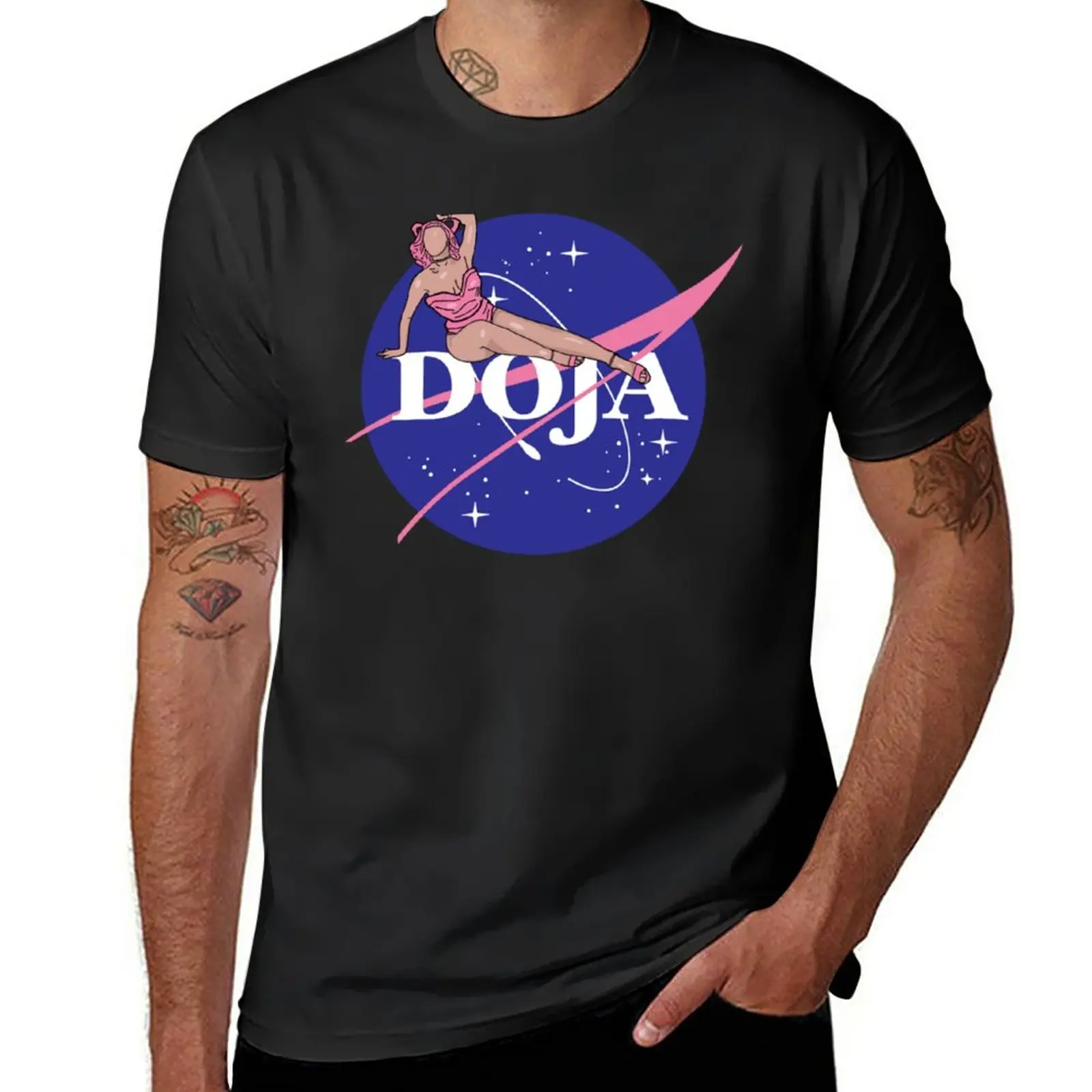 New Blue Dojja T-Shirt sports fan t-shirts black t shirt blank t shirts black t shirts for men