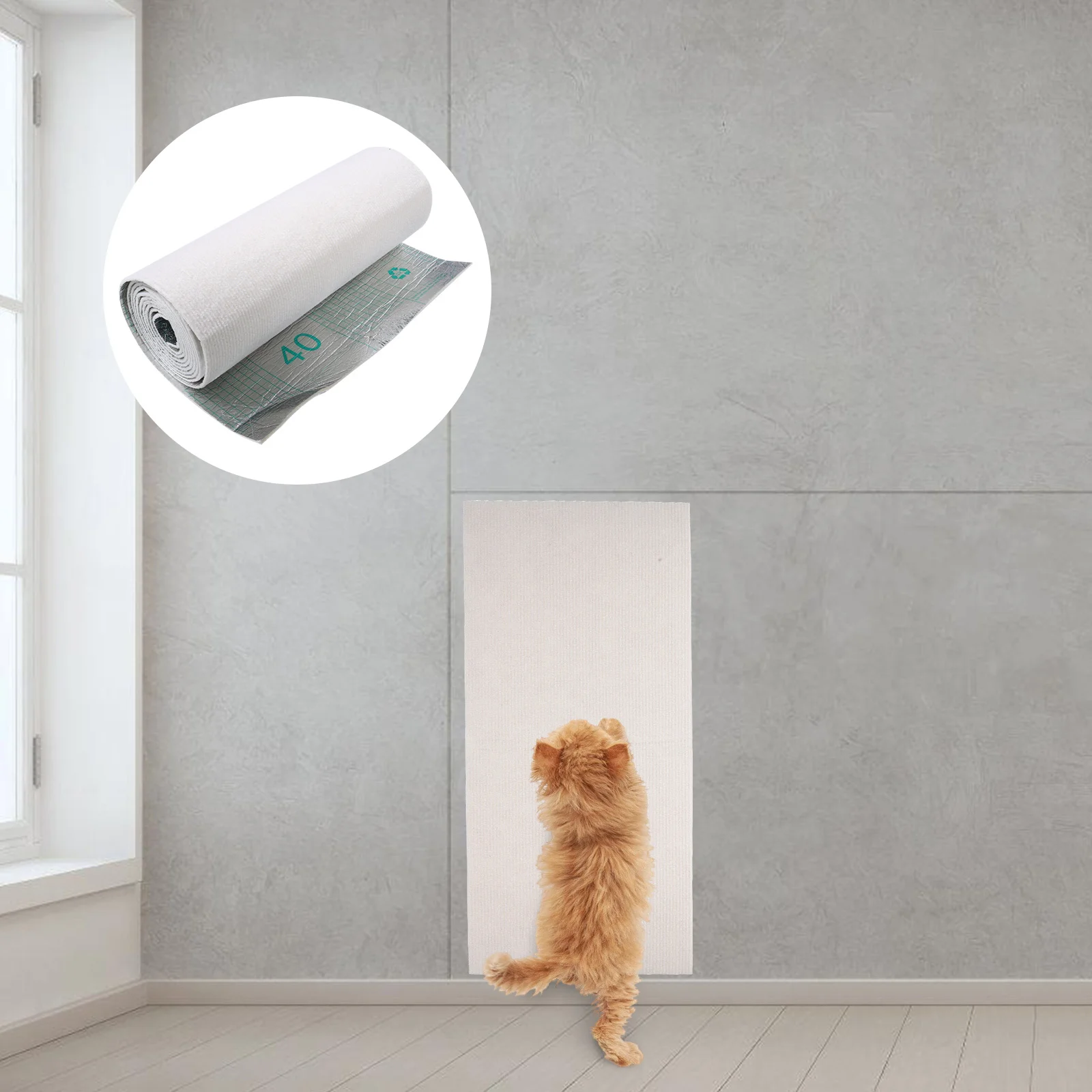 

Cat Scratch Furniture Protector Multi-Functional Adhesive Wall-Mounted Scratch Mat Sofa Couch Protector Against Claws Scratching