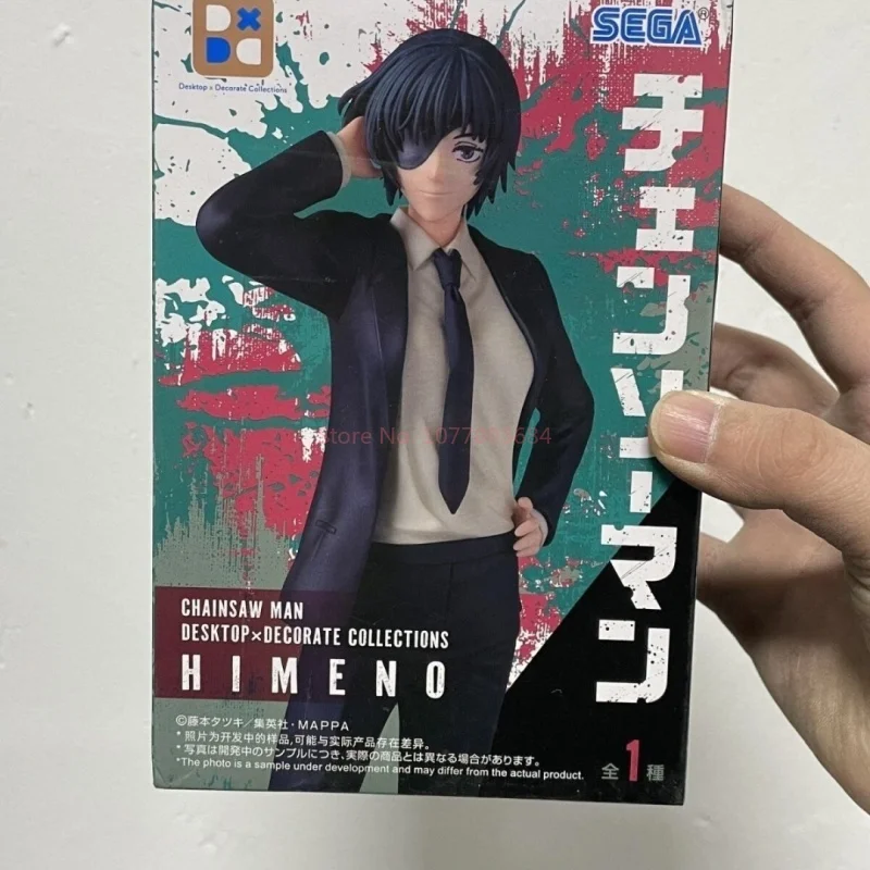 

In Stock Sega Chainsaw Man Original Genuine Tv Anime Desktop×Decorate Collections Himeno 16cm Model Toy Figures Birthday Gift