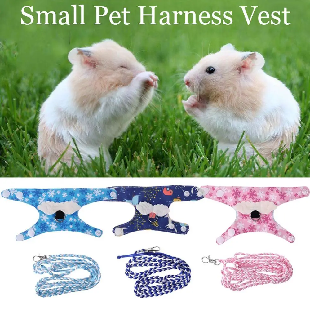 

Cute Fashion Nylon Rope Gerbil Lovely For Rat Squirrel Chinchilla Mouse Vest Walking Lead Pet Supplies Hamster Leash