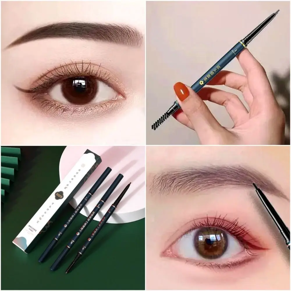Nouveau crayon à sourcils imperméable résistant à la sueur crayon de maquillage pour les yeux vert stylo à sourcils rétro longue durée pour les débutants