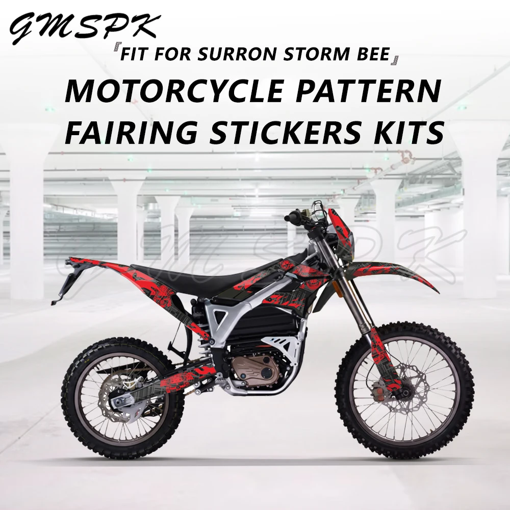 Fit for Sur-Ron Surron Storm Bee 2023 2024 Dirt Bike Protective Decorative Graphic Decals Background Stickers Kits Customize