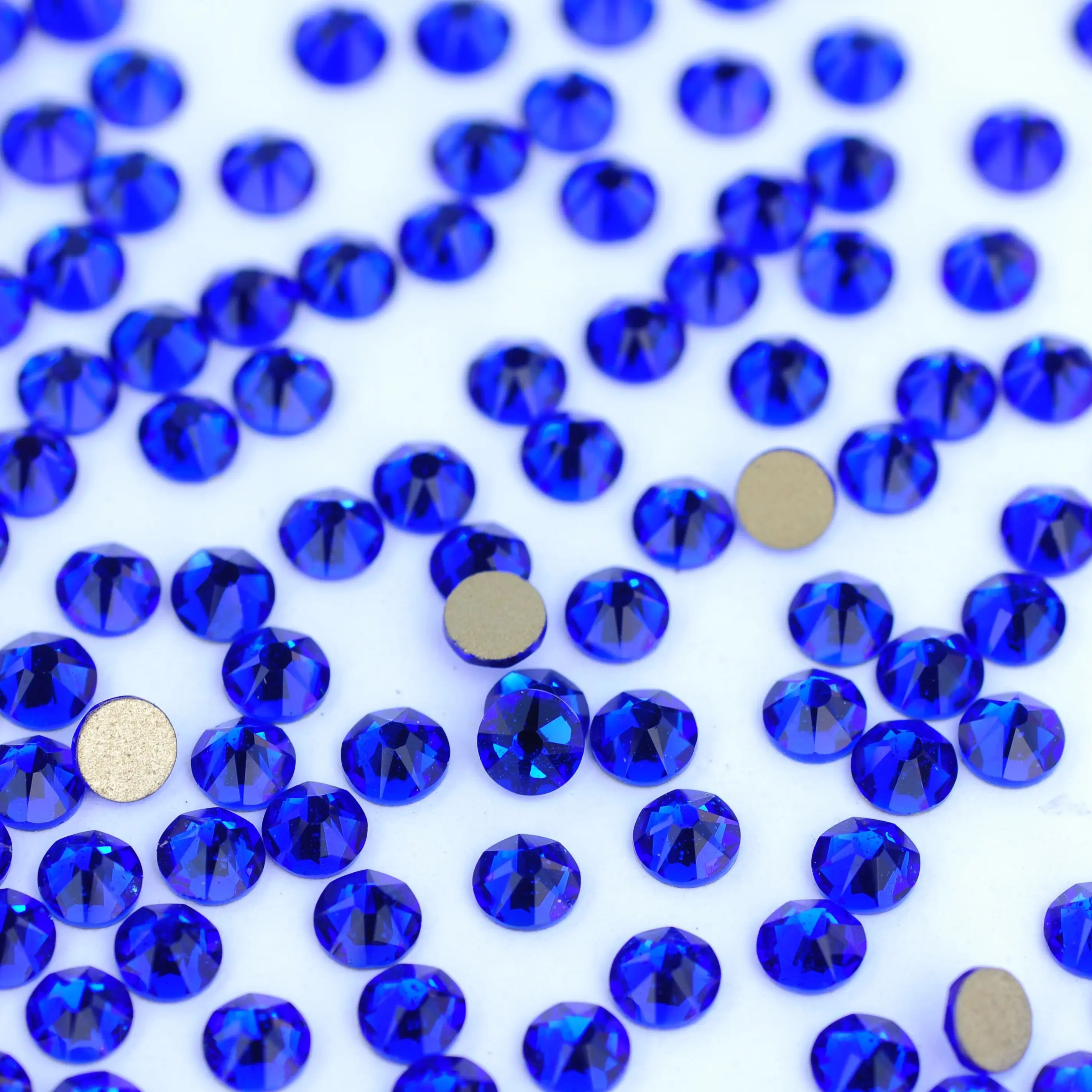 

PUBRILEX 2088NoHF SS10-SS40 8big 8small Sapphire Cold Non Hotfix Rhinestones Flatback Blue Crystal Nails Crystal Diy Clothing