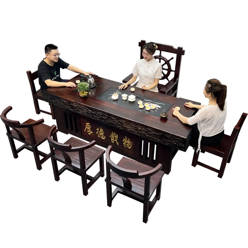 

Tea table and chairs, combination, living room, household, tea set, set, integrated, office