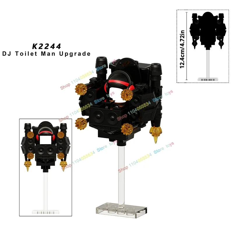 KDL833 834 837 toilettes homme blocs de construction scène briques figurines d'action femme moniteur Puzzle jouets pour enfants cadeaux d'anniversaire