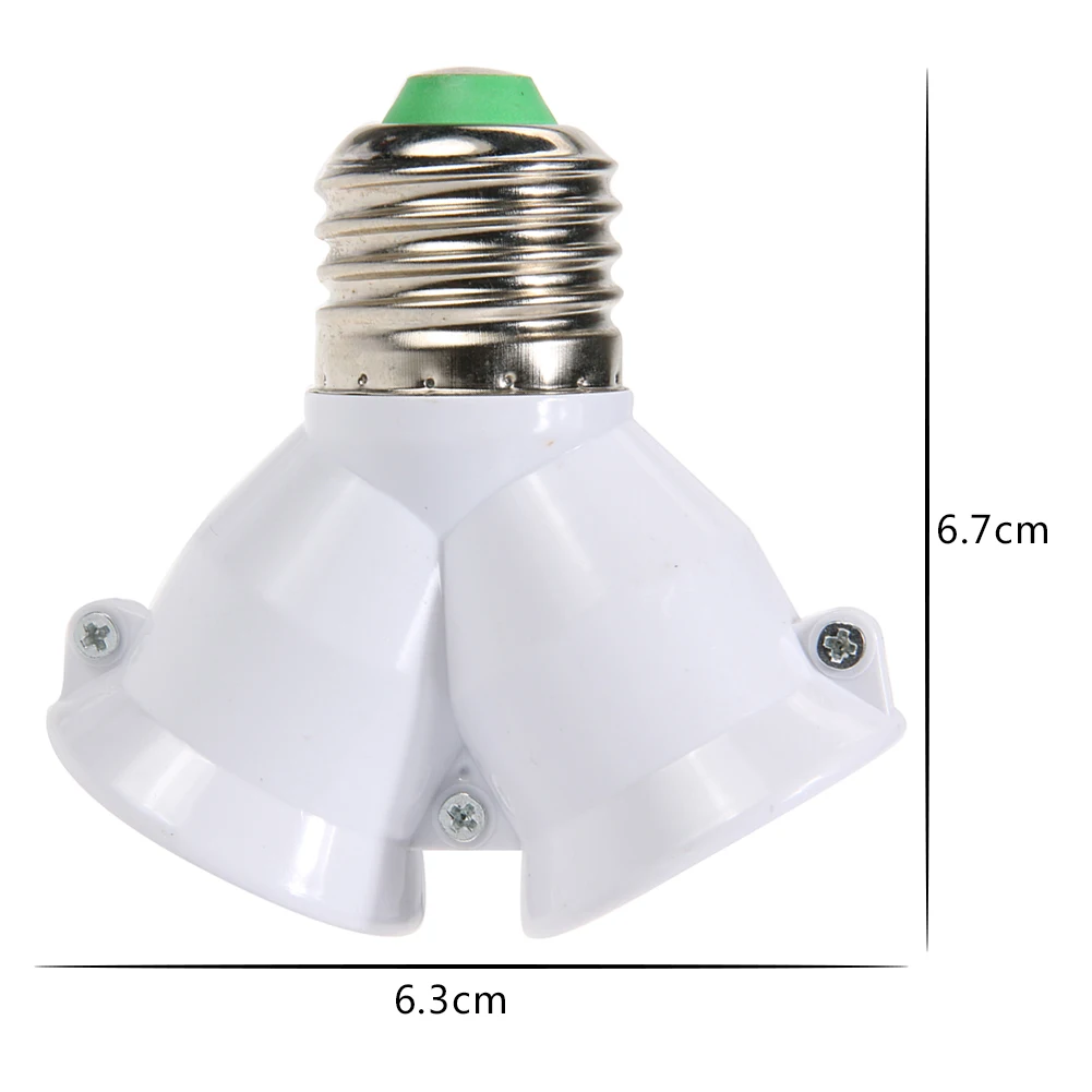 Led Base Light Lamp Bulb Socket for E27 To 2-E27 Splitter Adapter Lamp Holder E27 Socket Bulb Holder Adapter