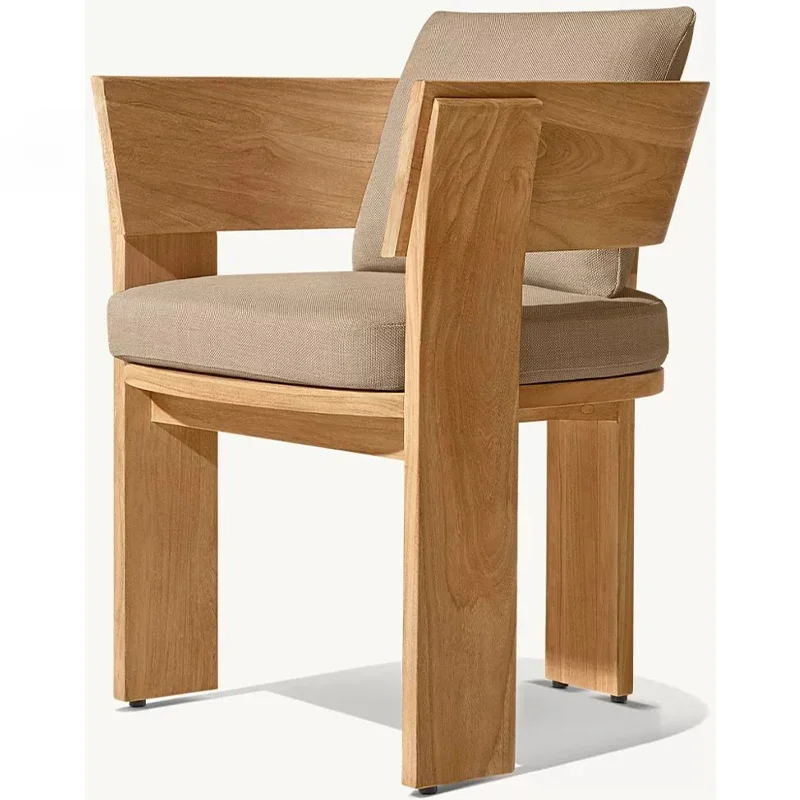 

'High Quality Leisure Outdoor Chair Moden Sofa Pool Patio Rattan Hotel Arm Aluminum Rope Lounge Teak Wood Luxury Garden Chair