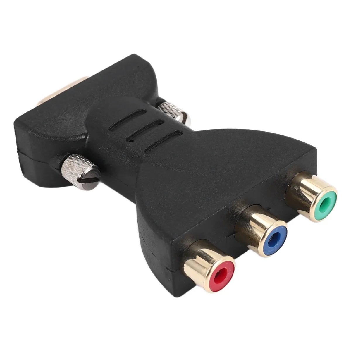 3 RCA RGB Female to HD 15-Pin VGA Style Video Jack Adapter Conventer_N34R