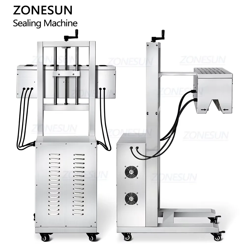 ZONESUN ZS-FK3300 Automatic Vertical Continuous Electromagnetic Induction Sealing Machine for Plastic Bottles Aluminum