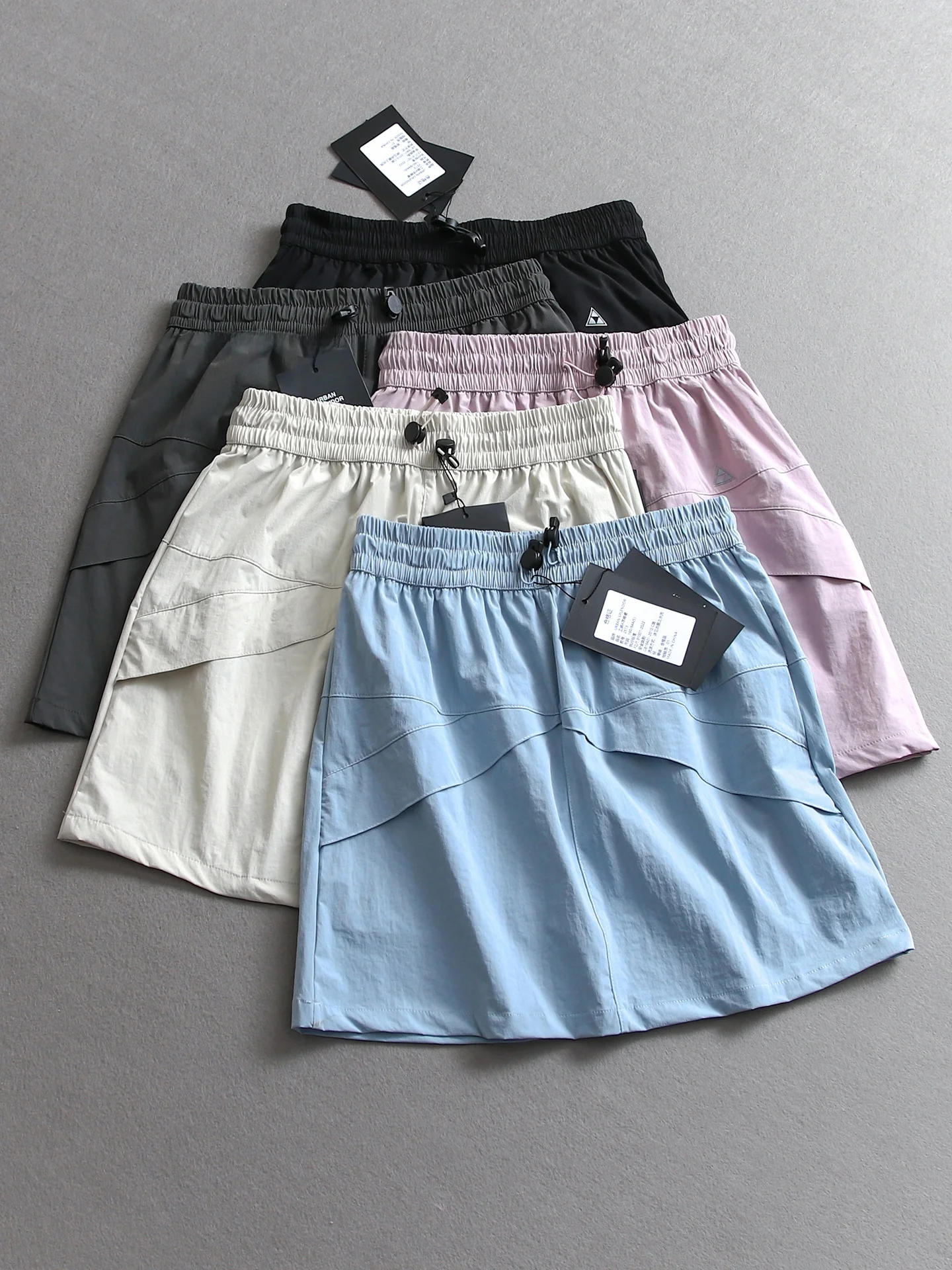 

Quick Dry Outdoor Workwear A-Line Skirt Sporty Women's Skirt Elastic Waist Shorts Length R080 Lightweight Breathable