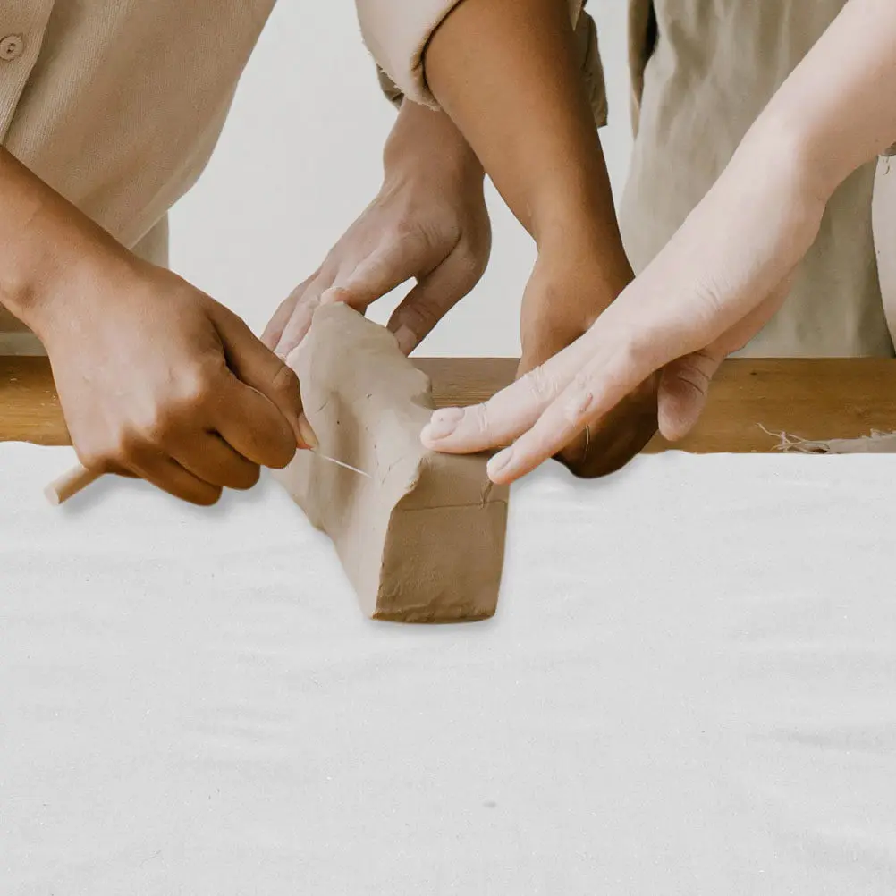 

Набор из 2 инструментов для работы с глиной: специальные инструменты для создания текстуры и рельефа на глине, натуральный цвет, для творчества и DIY