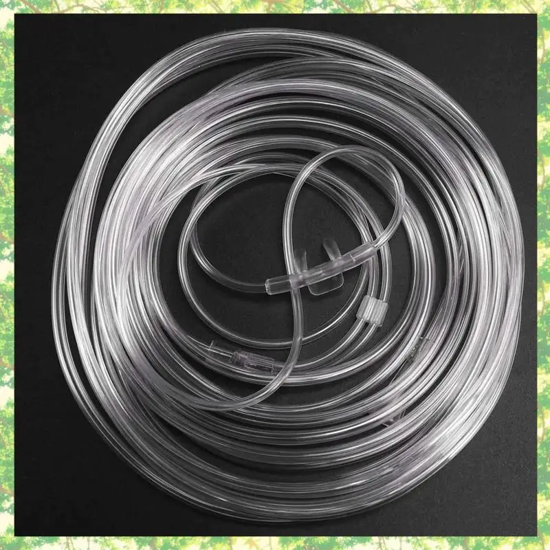 

T84C-5Pcs 6M Double Hole Soft Nasal Oxygen Tube Nasal Oxygen Cannula Nasal Tube Suitable For Oxygen Gener