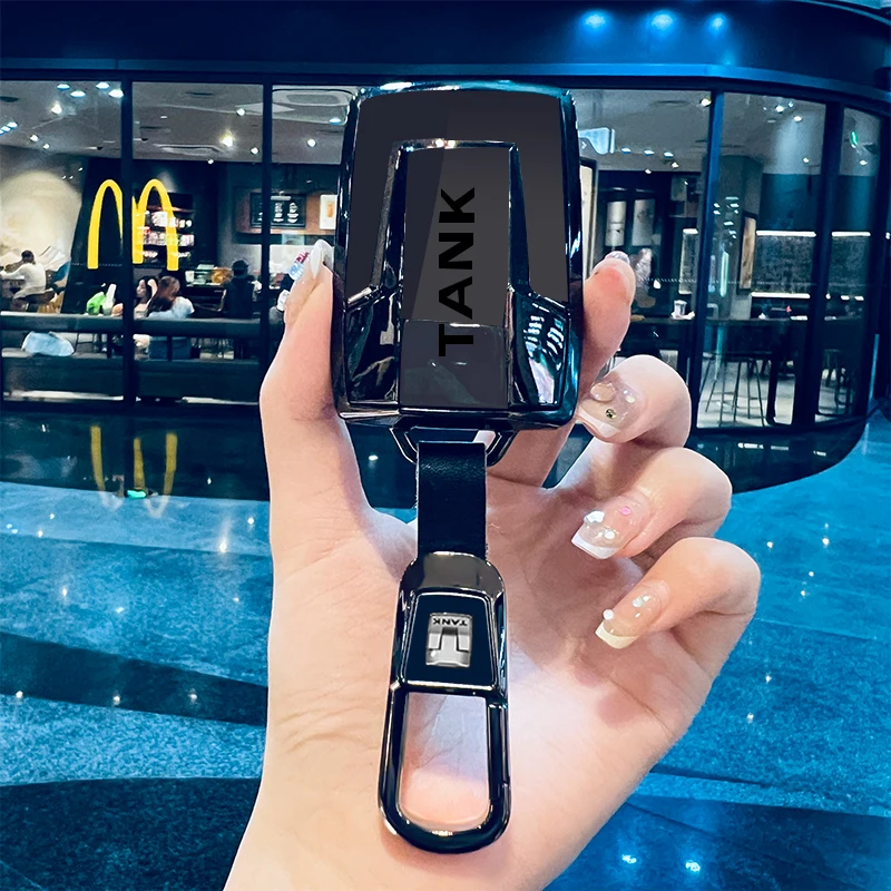 

Alloy Car Remote Key Case Cover Protector Shell Fob For Great Wall GWM WEY TANK 300 500 Tank300 Tank500 2024 2023 Accessories