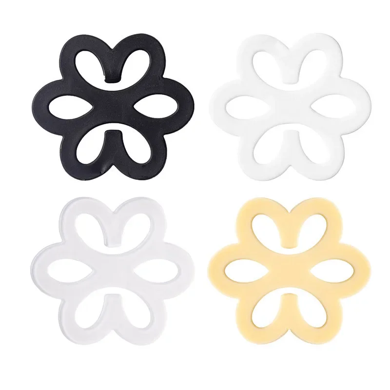 20pcs Flower Shaped Bra Strap Clips, Non-slip Buckles Conceal Bra Straps For Braless Look image 2