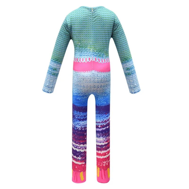 ss13Trolls 2 أزياء الهالوين للأطفال الفتيات الفاخرة تأثيري بذلة الخشخاش الأميرة سيامي أنيمي الملابس قزم العالم كوس الملابس