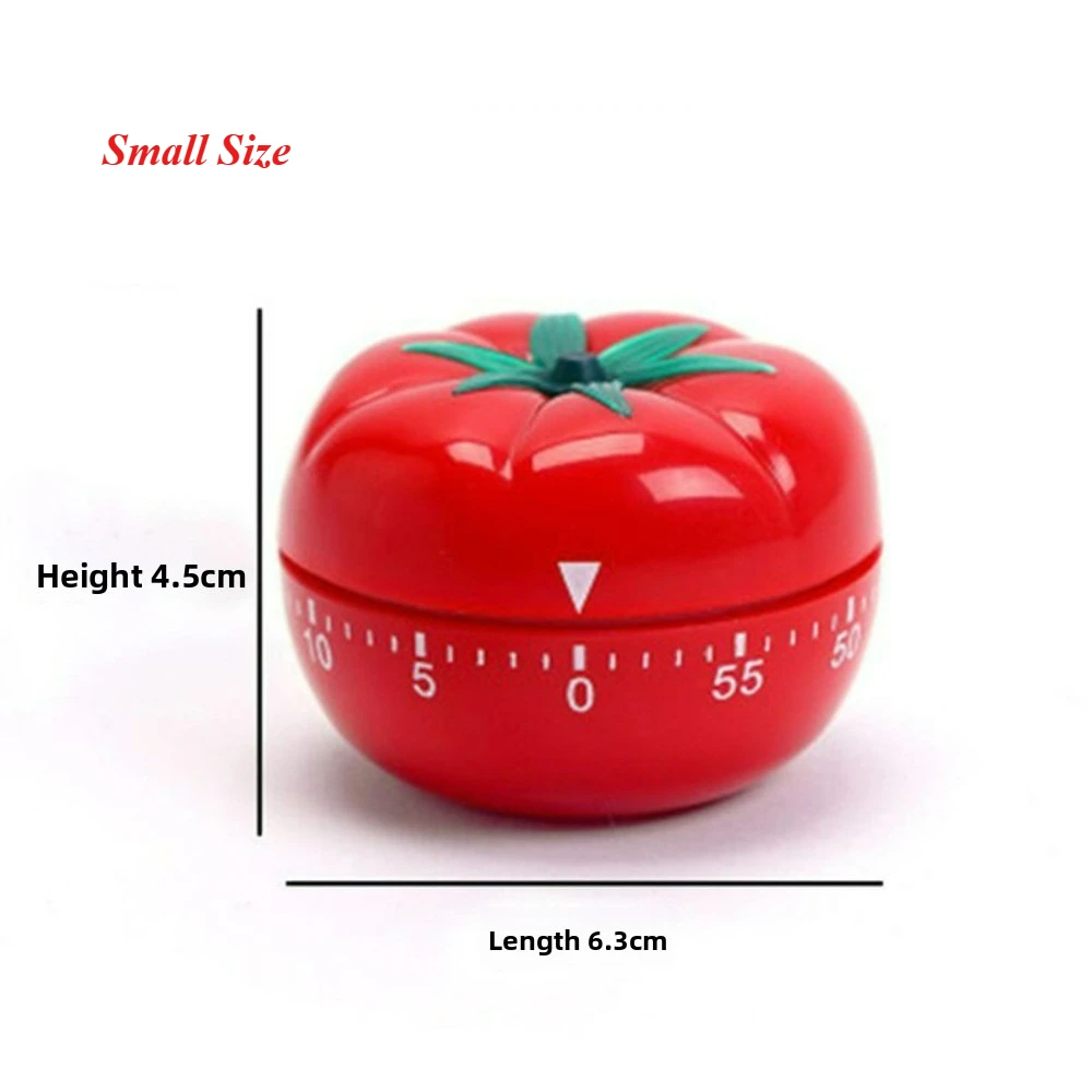 Mechaniczny Timer Duże i Małe Rozmiary - Wizualny Timer Odliczający do Pieczenia, Gotowania, Pomiaru Czasu do Gotowania Pomidorów i Codziennej Pamiętnicy, Ręcznie Nakręcany Budzik