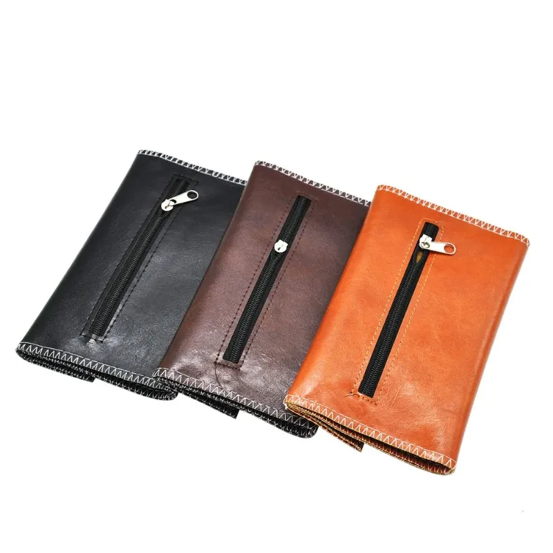 

Portable Tobacco Pouch Bag Case PU Leather Cigarette Rolling Paper Pipe Case Tobacco Long Section Wallet Bag Tobacco Storage Bag