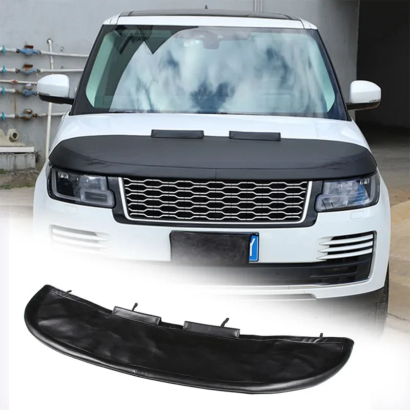 For Land Rover Range Rover Vogue 2018-2022 Leather Hood Guard Sand Stone Guard Car Exterior Accessories