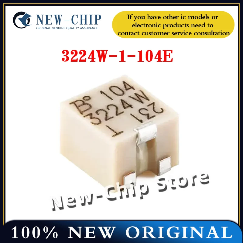 2PCS-50PCS/LOT  3224W-1-104E  100K  SMD  Potentiometer precision adjustable resistor  New original  3224W-1