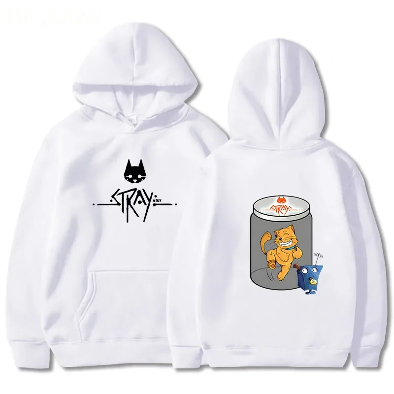 Stray Game Cat Hoodies Japanese  Anime Man Woman Hoddie Unisex Spring Couples Clothes Harajuku Winter Fashion Clothing