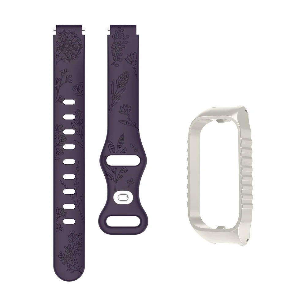 

Dandelion Pattern Strap + TPU Case For Redmi Band 3 Bracelet Accessories Sweatproof Sport Silicone Watch Band Woman Wristband