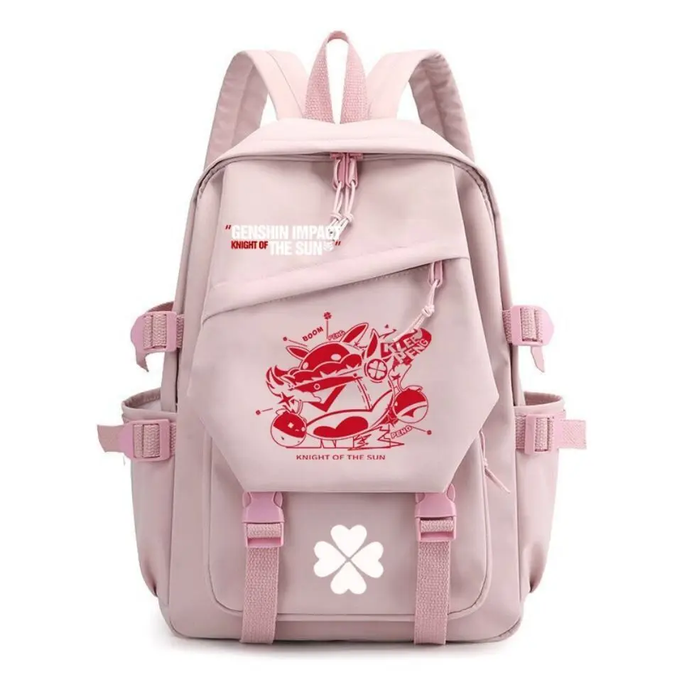 Genshin Impact Game Anime Merchandise Xiang Meng Keqing High Middle Elementary School Student Unisex Trendy Large Capacity Ani