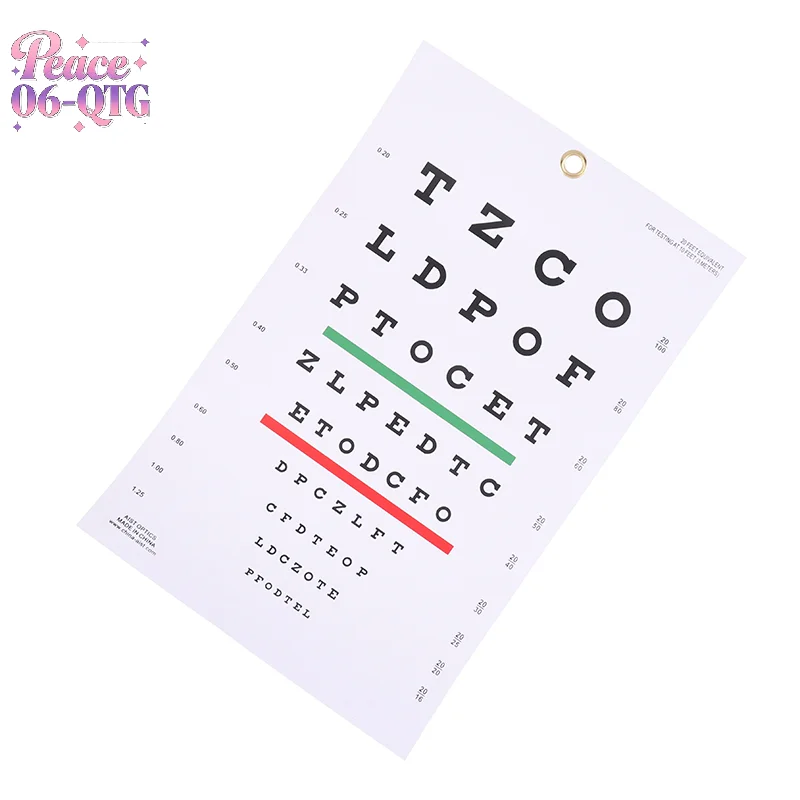New Premium Snellen Eye Chart Wall Chart Plastic Waterproof Snellen Charts For Eye Test Exams