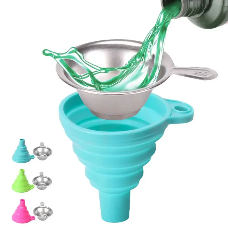 Harz Flüssigkeit Filter Trichter Metall UV Harz Filter Tasse + Silizium Trichter Neue Trichter Gel Diamant Malerei Werkzeuge Zubehör