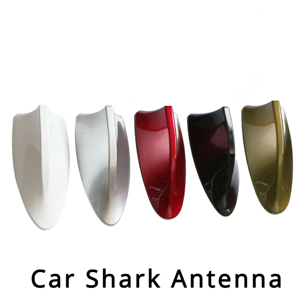 Radio de coche con forma de aleta de tiburón, antena de tiburón para coche, diseño de señal FM de Radio para todas las antenas de automóviles, piezas de repuesto de estilo Exterior de coche