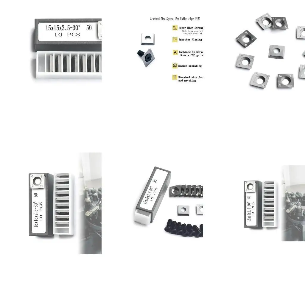 

652f 10pcs Сплошные карбид -карбиды Квадратные карбидные лопатки.