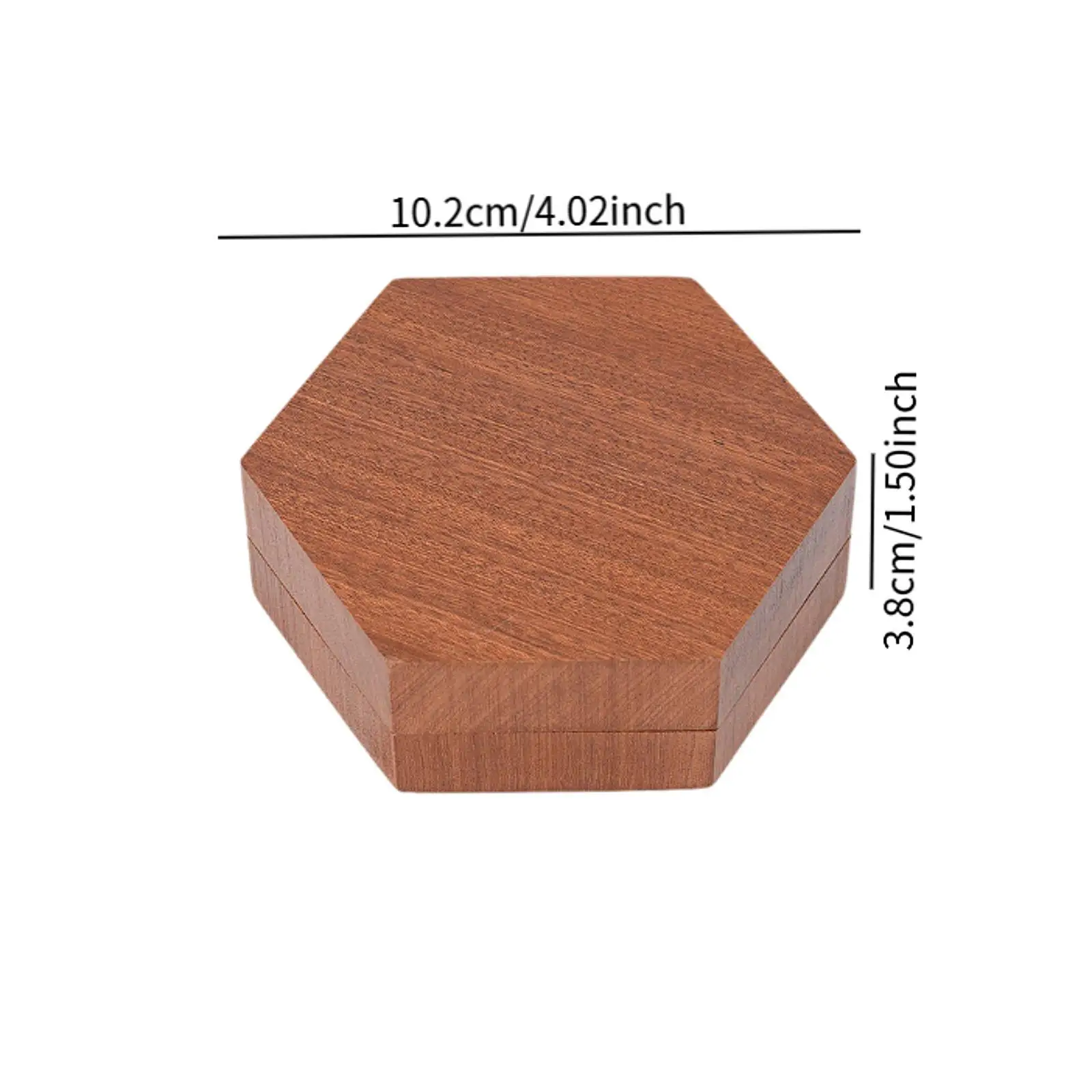 

Деревянный шестигранный органайзер для игральных костей: коробка для хранения многогранных кубиков для настольных игр и домашней организации