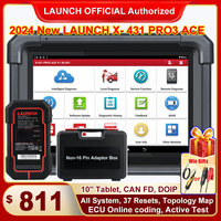 LAUNCH X431 PRO3 ACE Scan Tool for Online ECU Coding Topology Map CANFD DoIP SGW All System Diagnostic tools 37+ Service