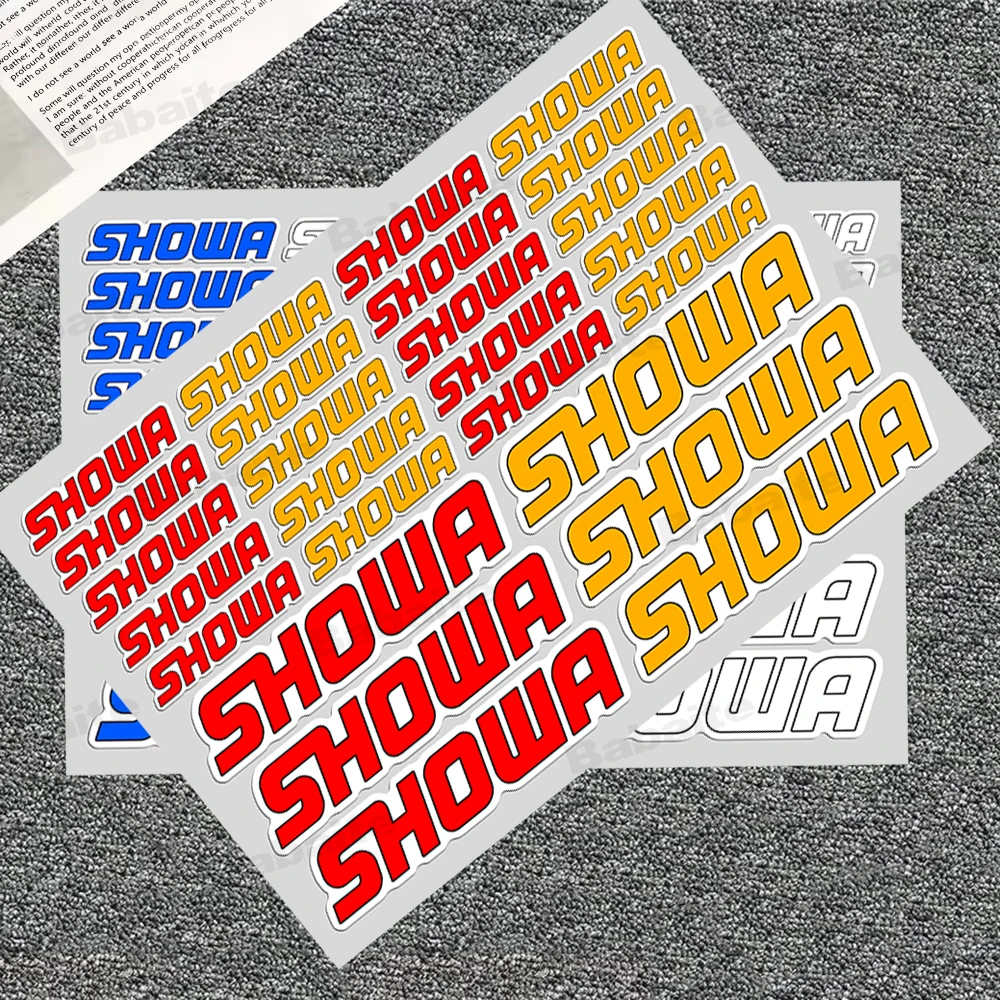 Car Styling and Decals Motorcycle Locomotive Exhuast Brake Decorate Racing Sticker for S-SHOWA Suspension