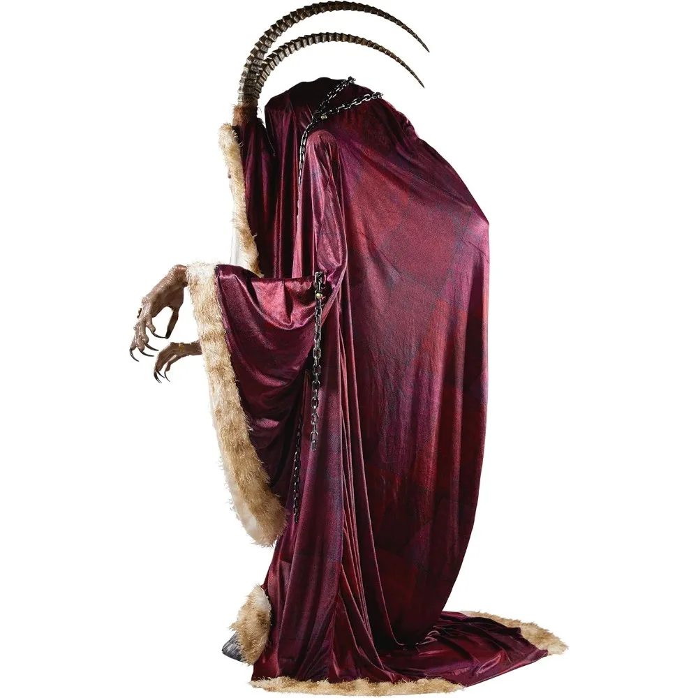 6.5 قدم Krampus Animatronic، يوصى به للاستخدام في المناطق المغطاة