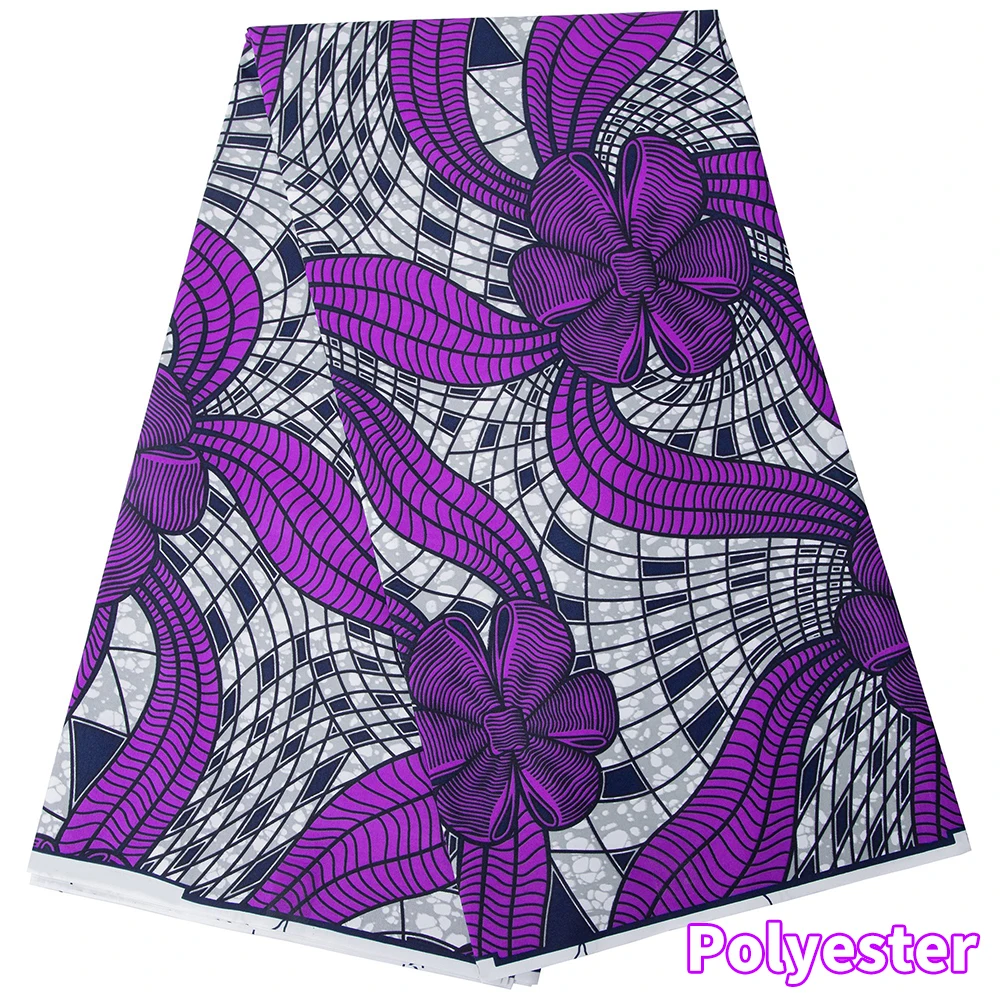 African Wax Polyester Wax Fabric 2022 Cheapest Wholesale High Quality Ankara Veritablewax African Wax Print Fabric A-6