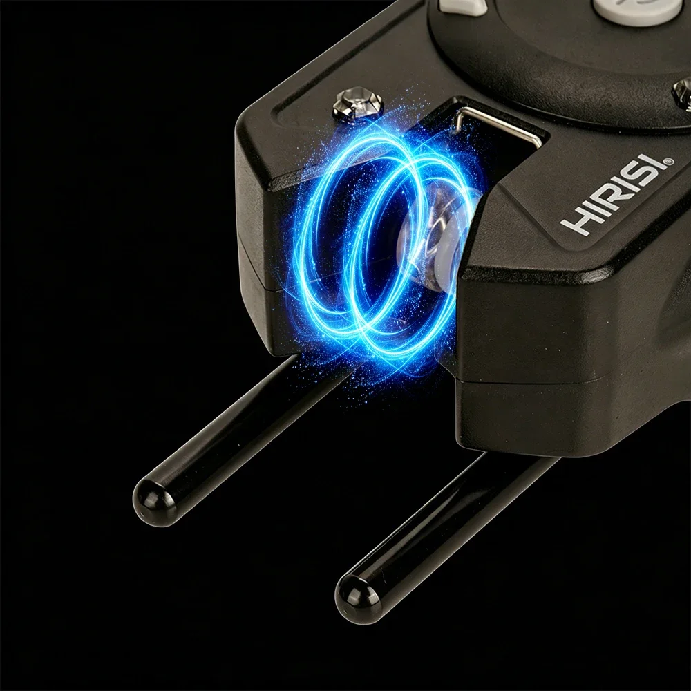 Hirisi SD11 Karpfenangel-Set mit kabellosem Bissanzeiger, LED-Lichtanzeige, wasserdicht, einstellbarer Lautstärke und Empfindlichkeit, Angelzubehör – Detail 3