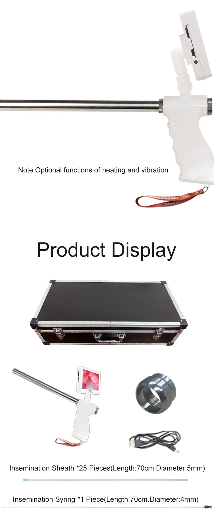 Digital TCI Cow Cattle  Detector Veterinary Livestock Examination Instrument for Farm Laboratory