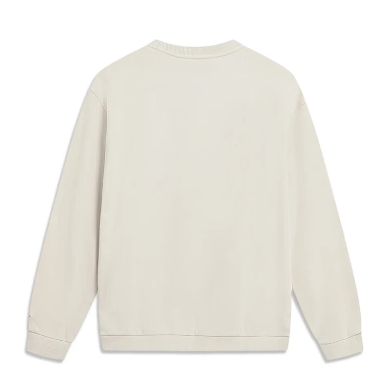 Li-Ning Unisex Outdoor Sweatshirt Loose Fit Breathable Crew Neck LiNing Men Women Leisure Sports Pullover AWDVE27