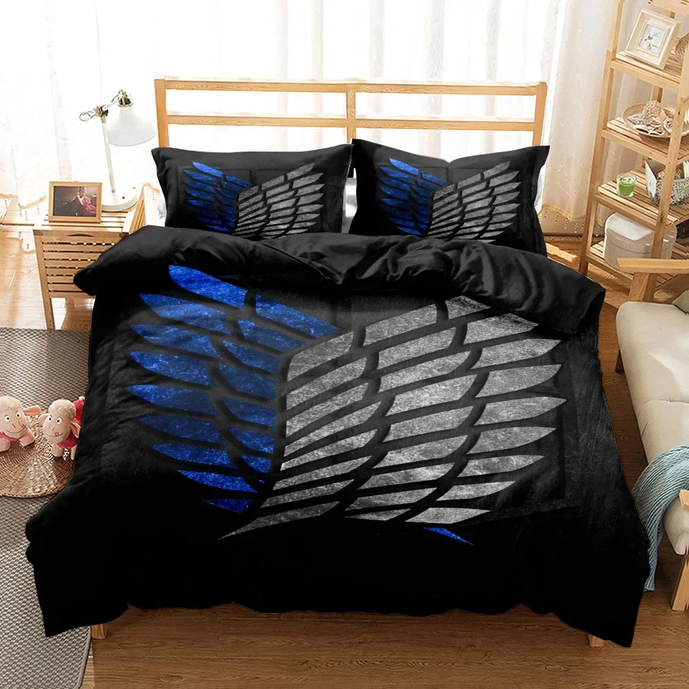 

New Titan Attack Duvet Cover Set King Queen Double Full Twin Single Size Bed Linen Set