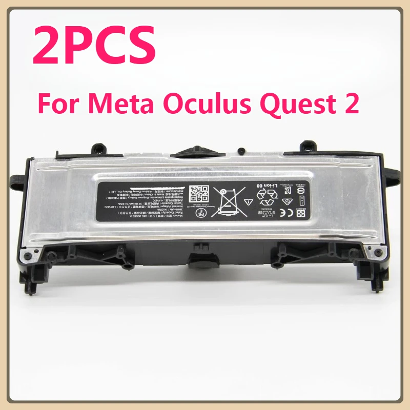 2PCS Replacement Parts for Disassembled Batteries Suitable for Meta Oculus Quest 2VR All-in-one Machine Maintenance