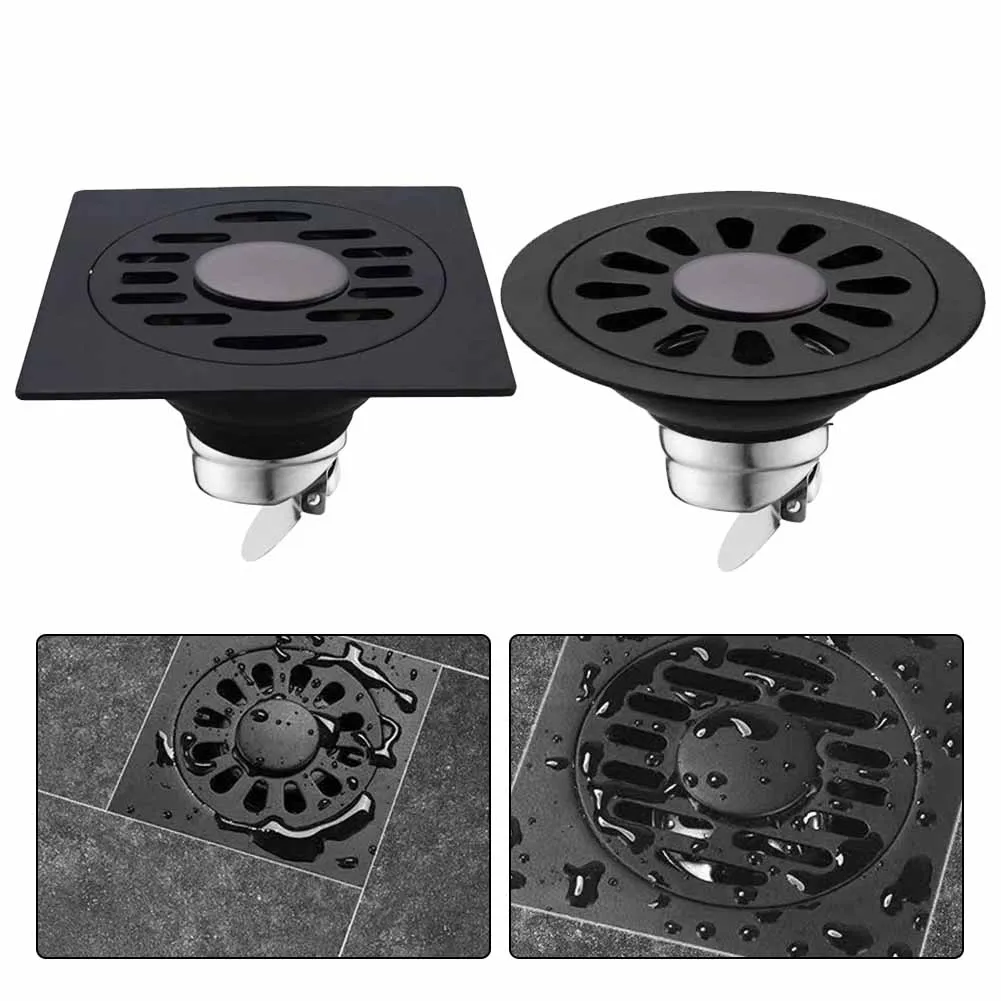 Shower Floor Drain Stainless Steel Floor Drain Kitchens Bathrooms Hair Catcher Drainer Balcony Washing Machine Ground Leakage