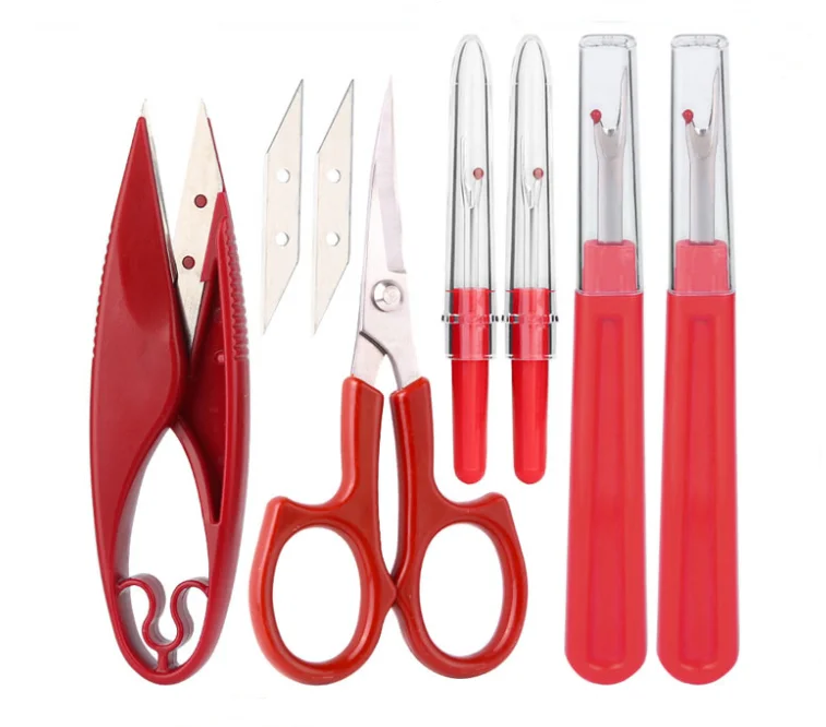 1set Sewing Seam Ripper Kit Colorful Sewing Stitch Thread Unpicker &Seam Ripper&Thread Cutter Scissor for Sewing Thread Remove