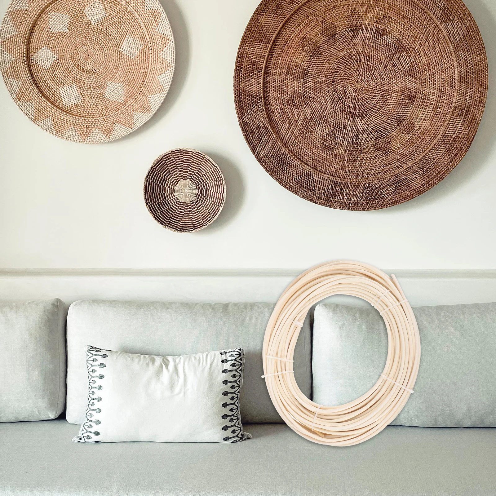 

1 Roll Storage Jar Blank Label DIY Rattan Cane Webbing Chair Repair Material Durable Rattan Weaving Material Basket Weaving