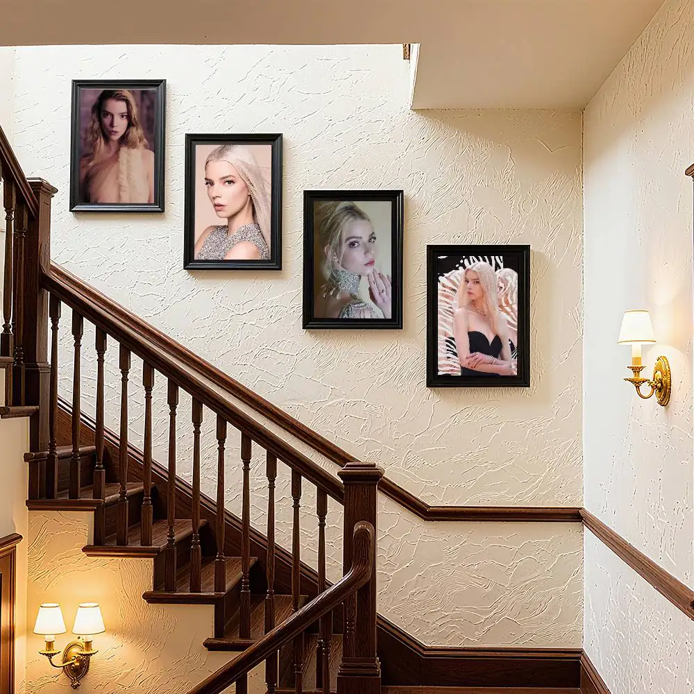 1 قطعة أنيا تايلور الفرح الممثلة المشارك ذاتية اللصق الفن ورقة مقاومة للماء ملصق مقهى بار غرفة جدار ديكور #5