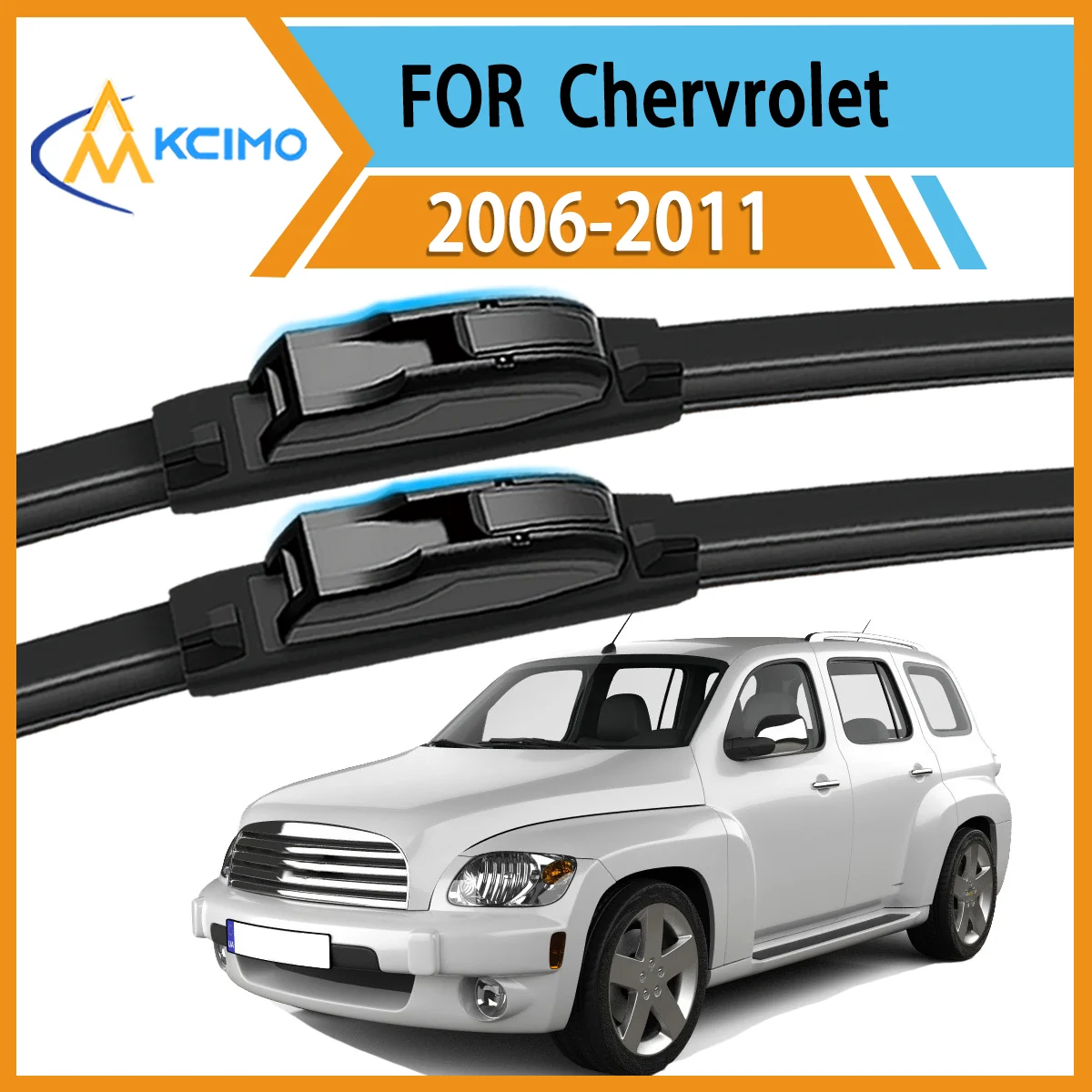 

Premium 2-Pack Windshield Wipers Compatible For Chevrolet HHR 2006–2011 All-Weather Durability for Unobstructed Safe Driving